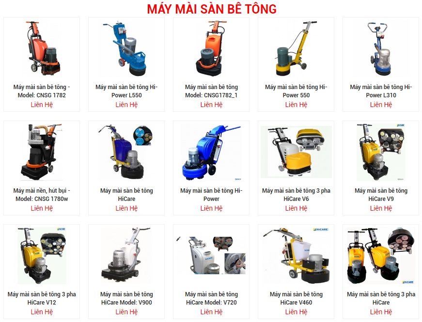 Dịch vụ cho thuê máy mài sàn bê tông ( lease concrete floor grinding machine )