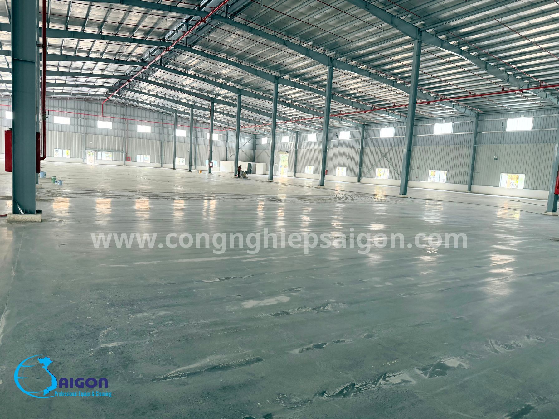 Quy Trình Thi Công Dịch Vụ Mài Sàn Bê Tông Nhà Xưởng