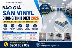 Báo Giá Sàn Vinyl Chống Tĩnh Điện